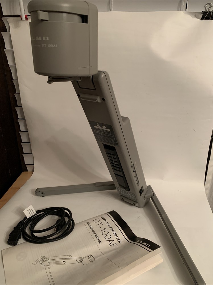 Elmo DT-100AF Portable Desktop Visual Presenter 10X Zoom W/remote