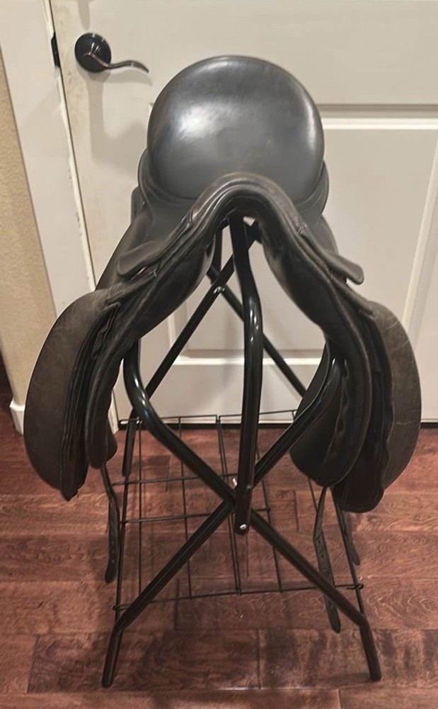 County Fusion Saddle 17.5 Medium Spring tree Black Leather