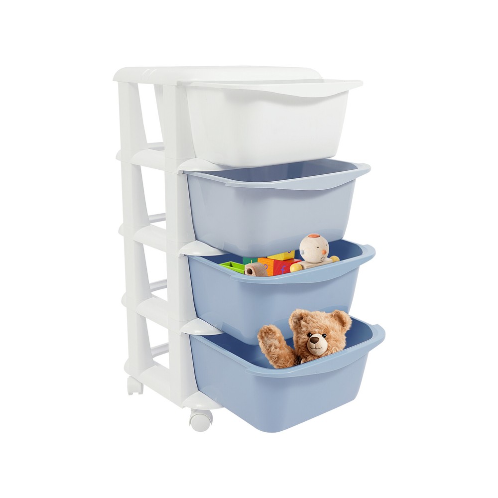 4-layer gradient storage cabinet-gradient blue