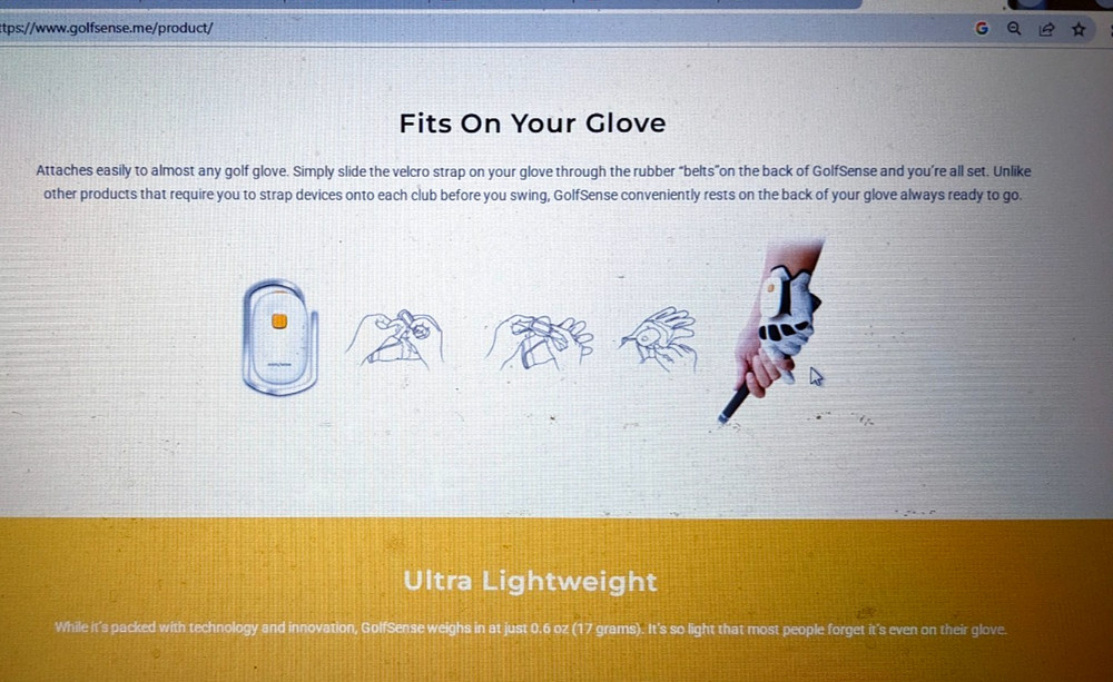 Golf Precise motion sensor correct your swing, analyzes records easy to use 3D
