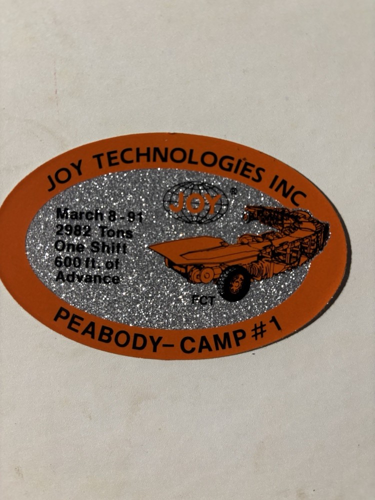 Joy Coal Mining stickersNICE Older Sticker