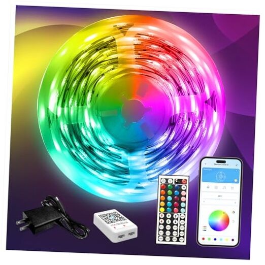 LED Strip Lights 110ft, Smart Lighting Strips with App Remote Control, 110FT