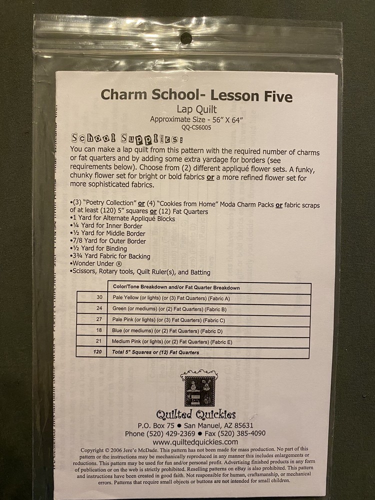 Quilting & pillow patterns lot of 3