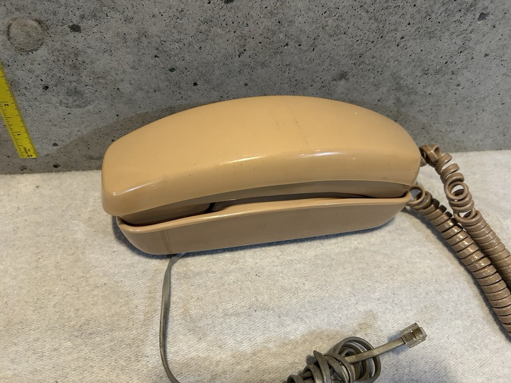 Vintage ITT Rotary Dial Phone Beige - Untested-