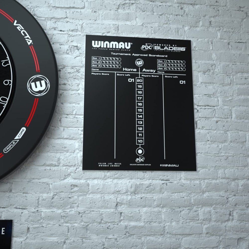 Dry Wipe Darts Scoreboard