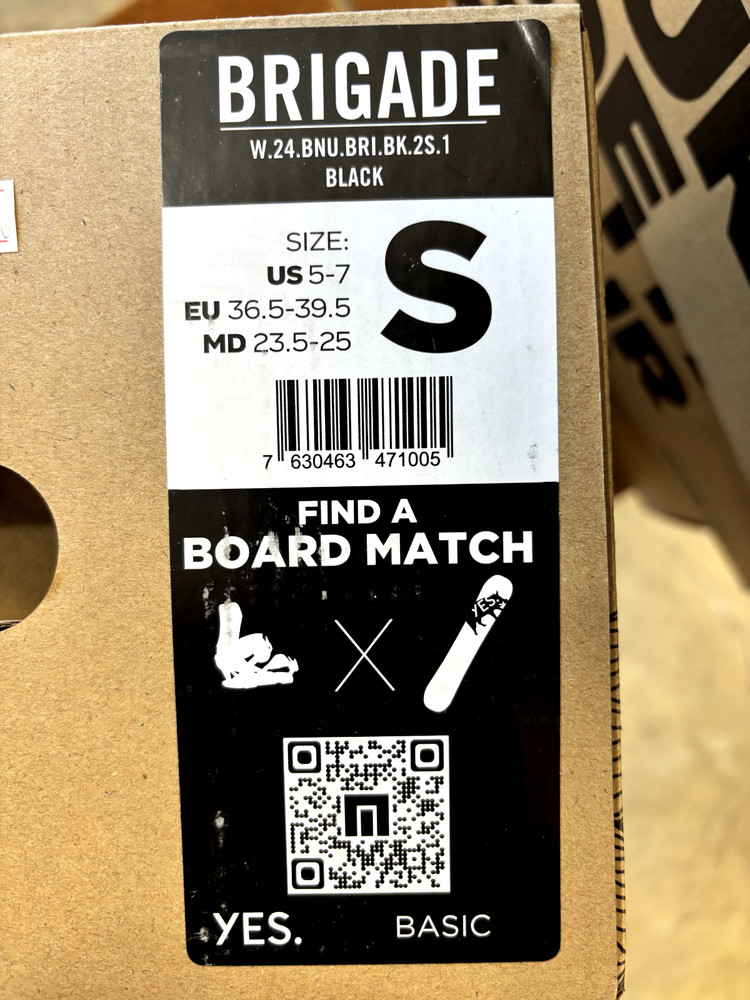 Now Brigade Snowboard Bindings Size SM