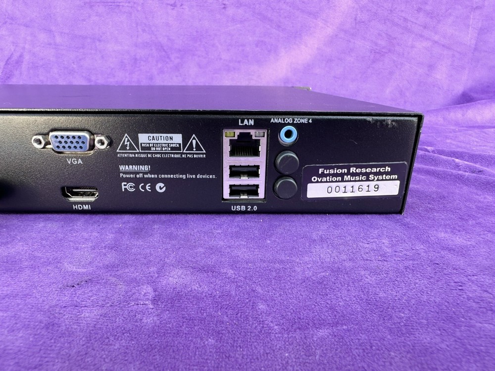 Fusion Research Ovation Music System