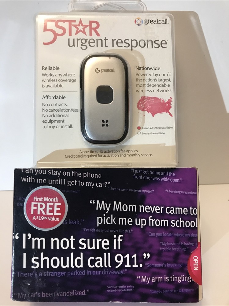 GreatCall (5STAR3-DIR-SLV) Urgent Response One-touch Waterproof Device - Silver