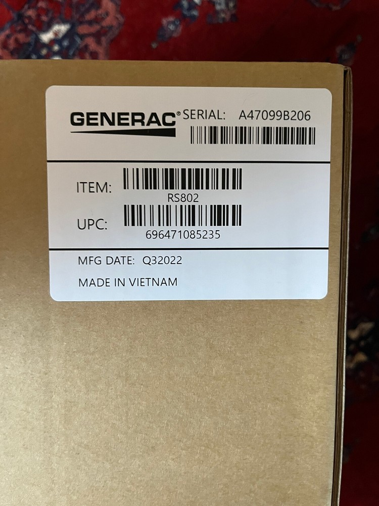 Generac Snap RS 802s