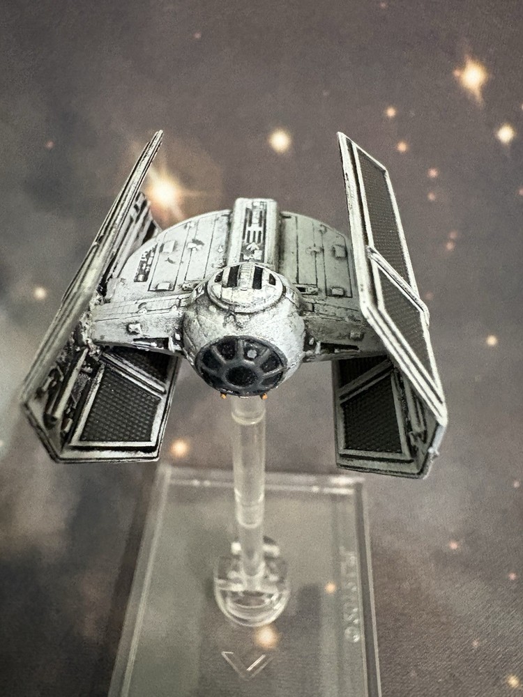 X-Wing Miniatures Tie Advanced 1.0 model upgraded 2.0 (E429)