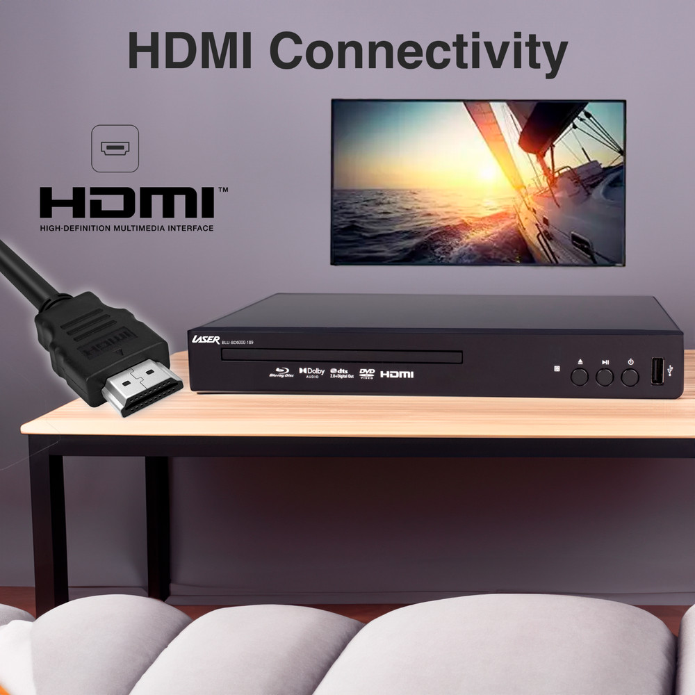 Laser Blu Ray Player Multi Region HDMI Full HD