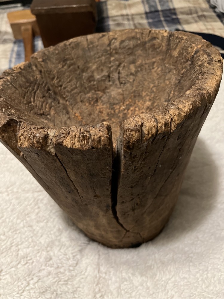 Primitive Wood Mortar