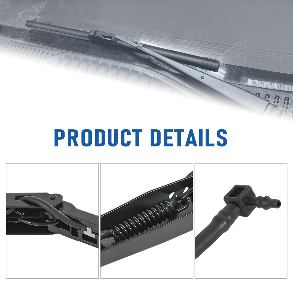 RUIANOMG Front Windshield Wiper Arm Kit Replacement For Chevy Silverado...
