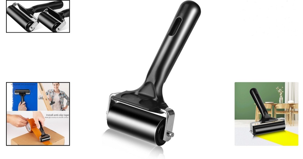 Professional 2.2 Inch Rubber Roller Tool - Essential for Printmaking & Art