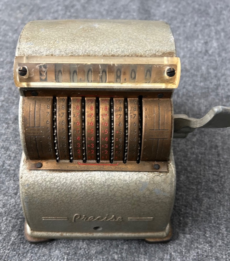 Vintage Precise Mechanical Adding Machine Lever Handle - 1940s - Chicago - Works