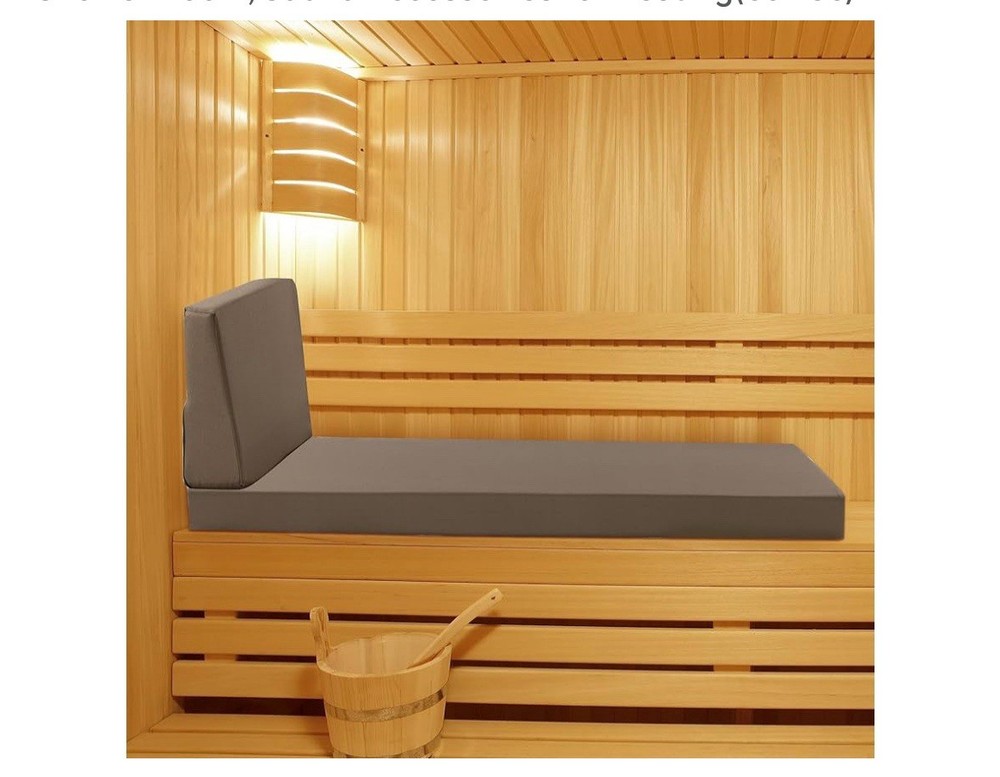 Foam Sauna Seat Cushion with Back Support