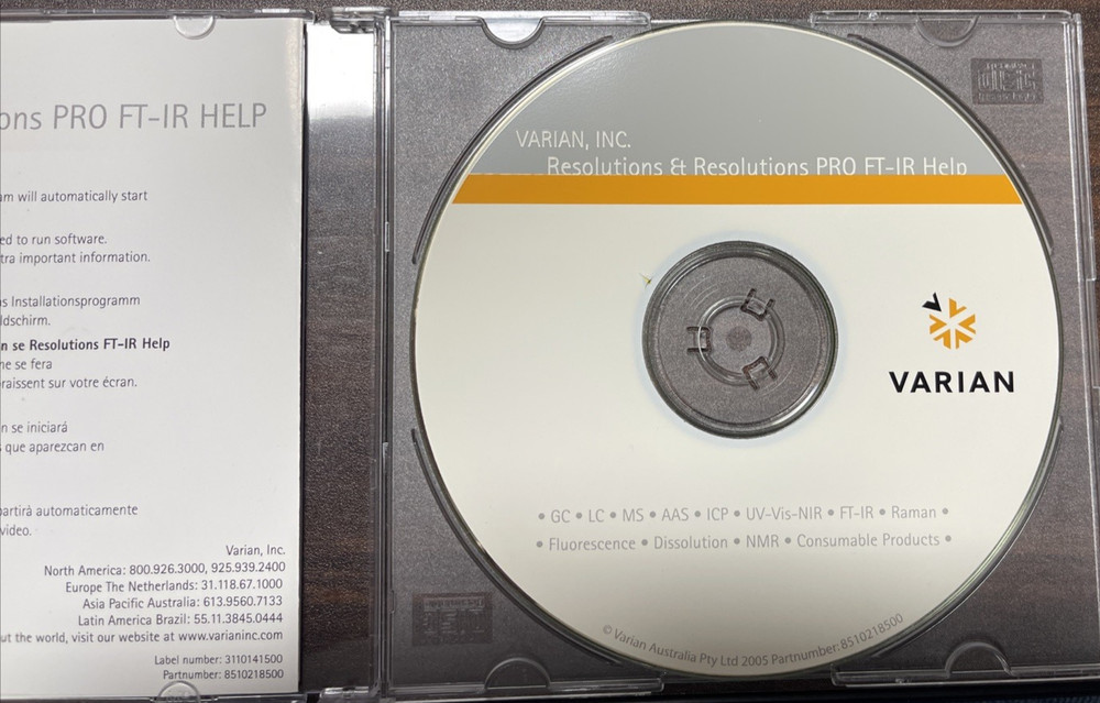 Varian Resolutions Pro Software v4.0 2-CDROM Set