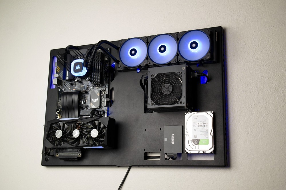 ABKCase Wall Computer Case, Computer Wall Mount,Premium Wall-Mountable Computer