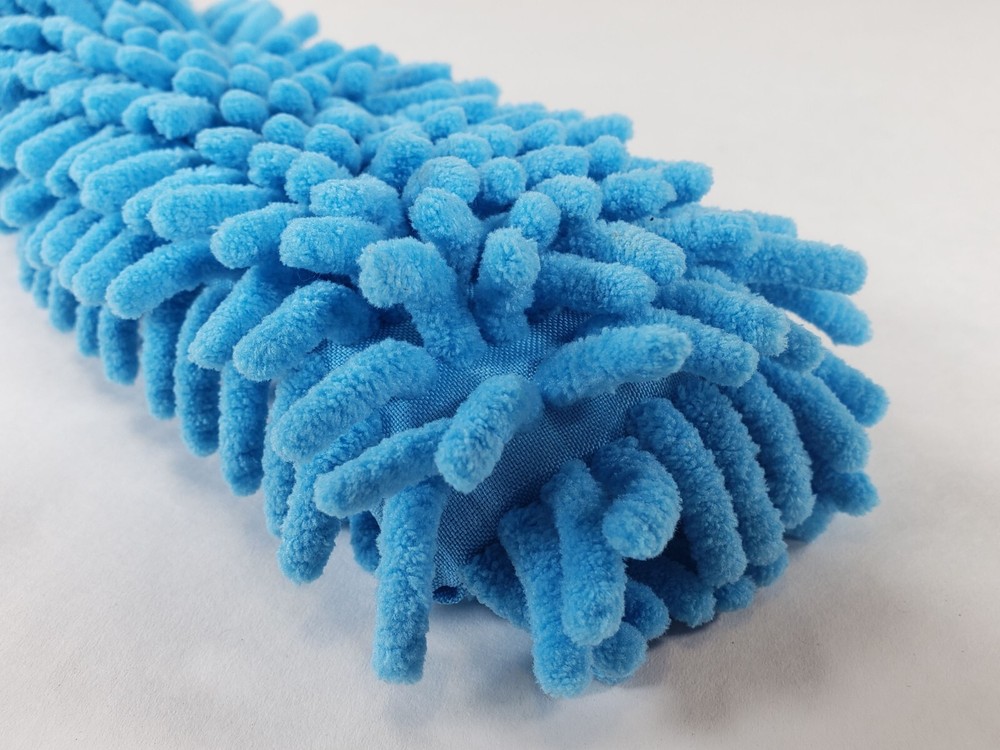 Long Blue Soft Microfiber 22" Flexible Bendable Duster With Handle