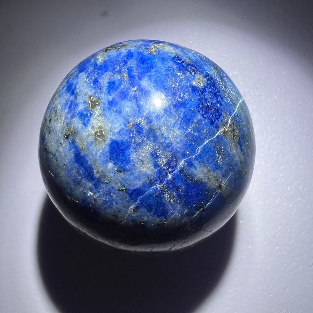 Lapis Lazuli Meditation Sphere UV Reactive