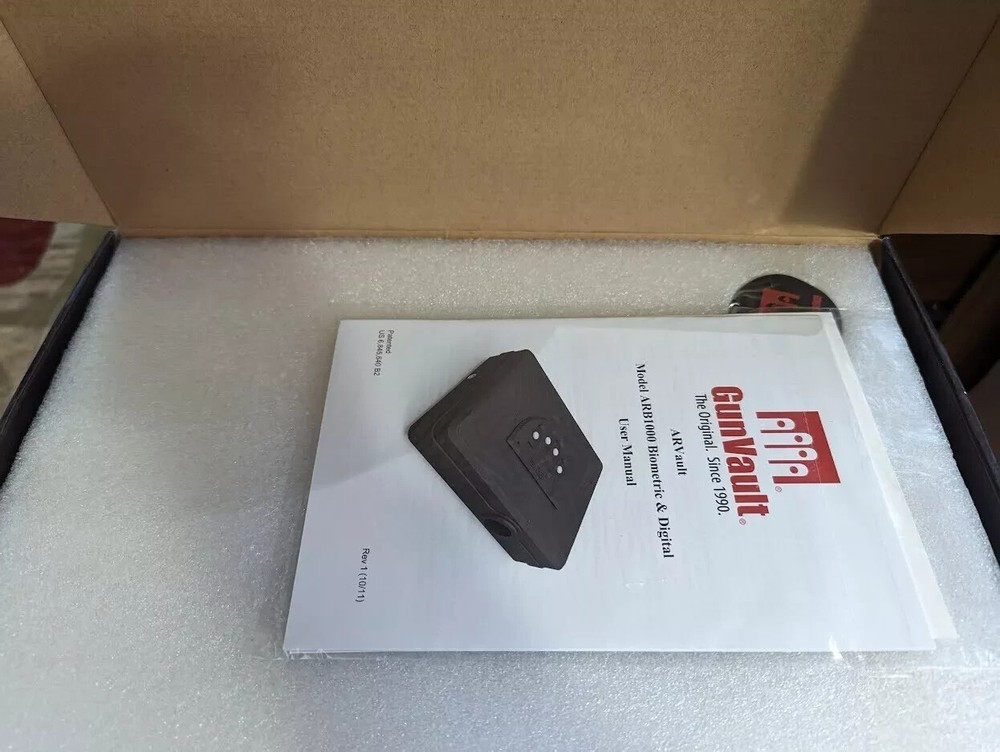 GunVault Vault Biometric (1000-BIO) Fingerprint Safe Code Wall Mountable Mount