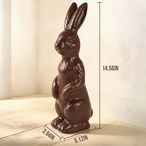 Easter Decorations - 14.5" Easter Bunny Figurine - Easter Decorations for Home