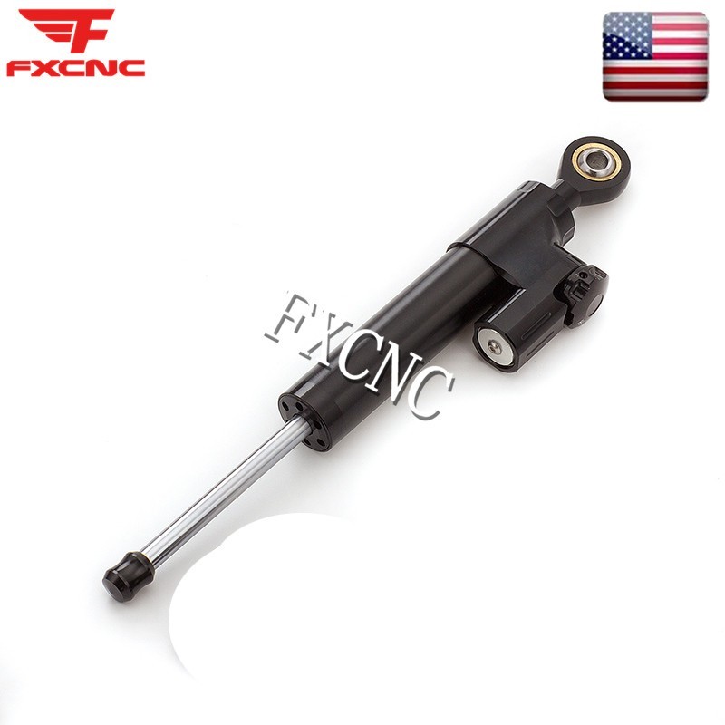 Black Steering Damper Stabilizer & Mounting Bracket Kit For Ducati Monster 696