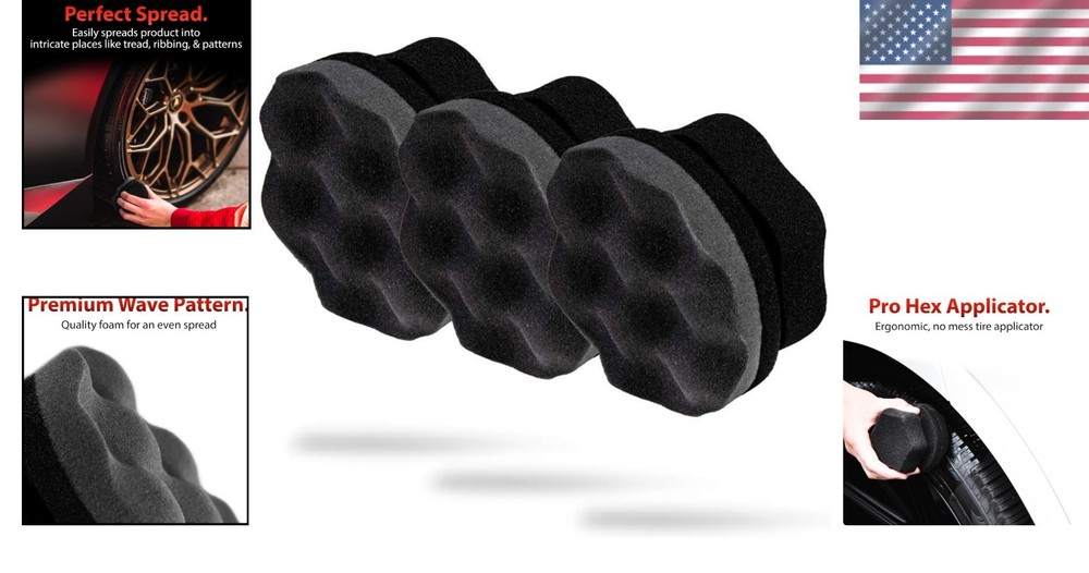 Pro Tire Hex Grip Applicator 3 Pack