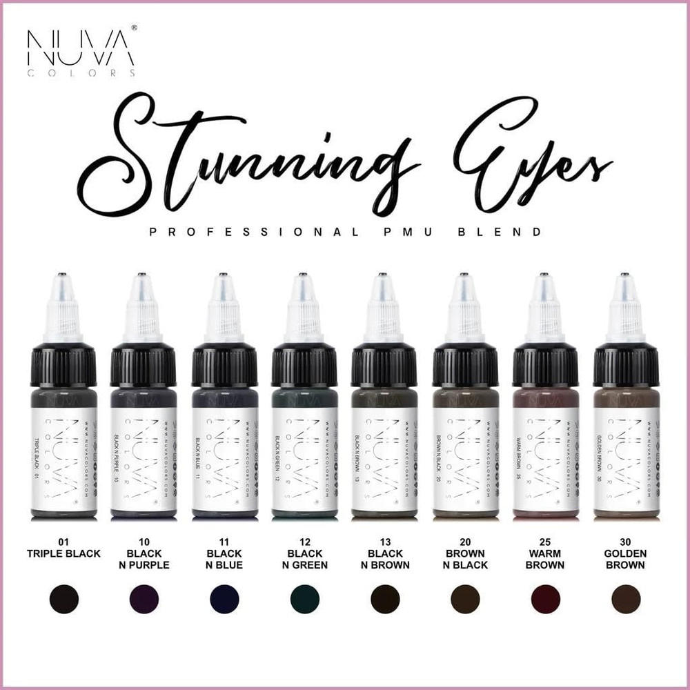 Permanent Eyeliner Pigment, Customizable, Cool Undertone for Microblading, Lash