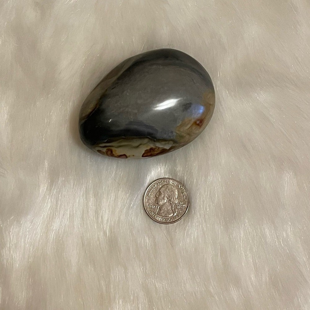 Polychrome Jasper Egg Palm Stone