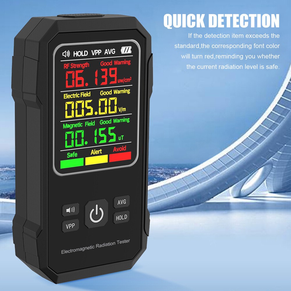 EMF Electromagnetic Field Tester Digital Sensor Reader Meter Radiation Detector