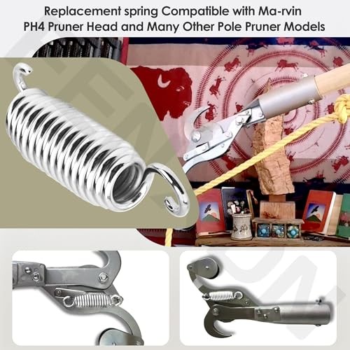 6 Pack Z104 Pole Pruner Replacement Spring Compatible with Marvin PH4 Pruner
