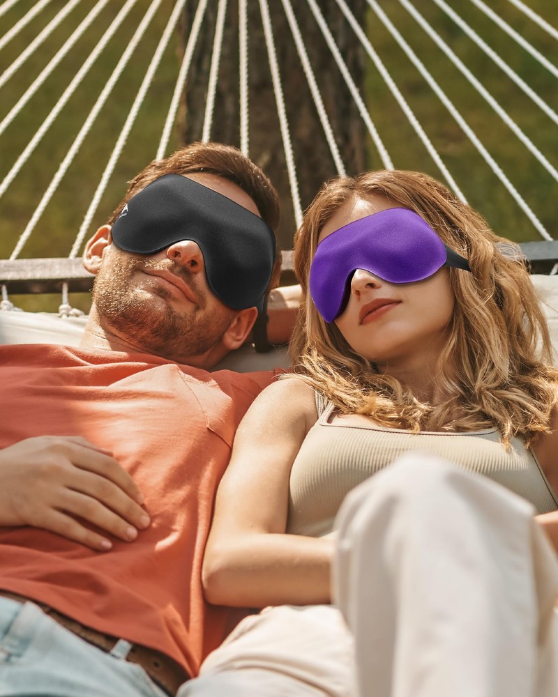 Sleep Masks for Side Sleeper Women Men 3 Pack: Patented Light Blocking