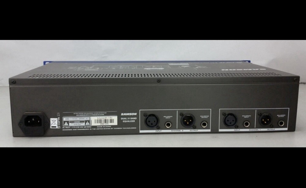 SAMSON curve 231 equalizer Dual 31 band, Compresor/Limiter, S-3WayCrossover.