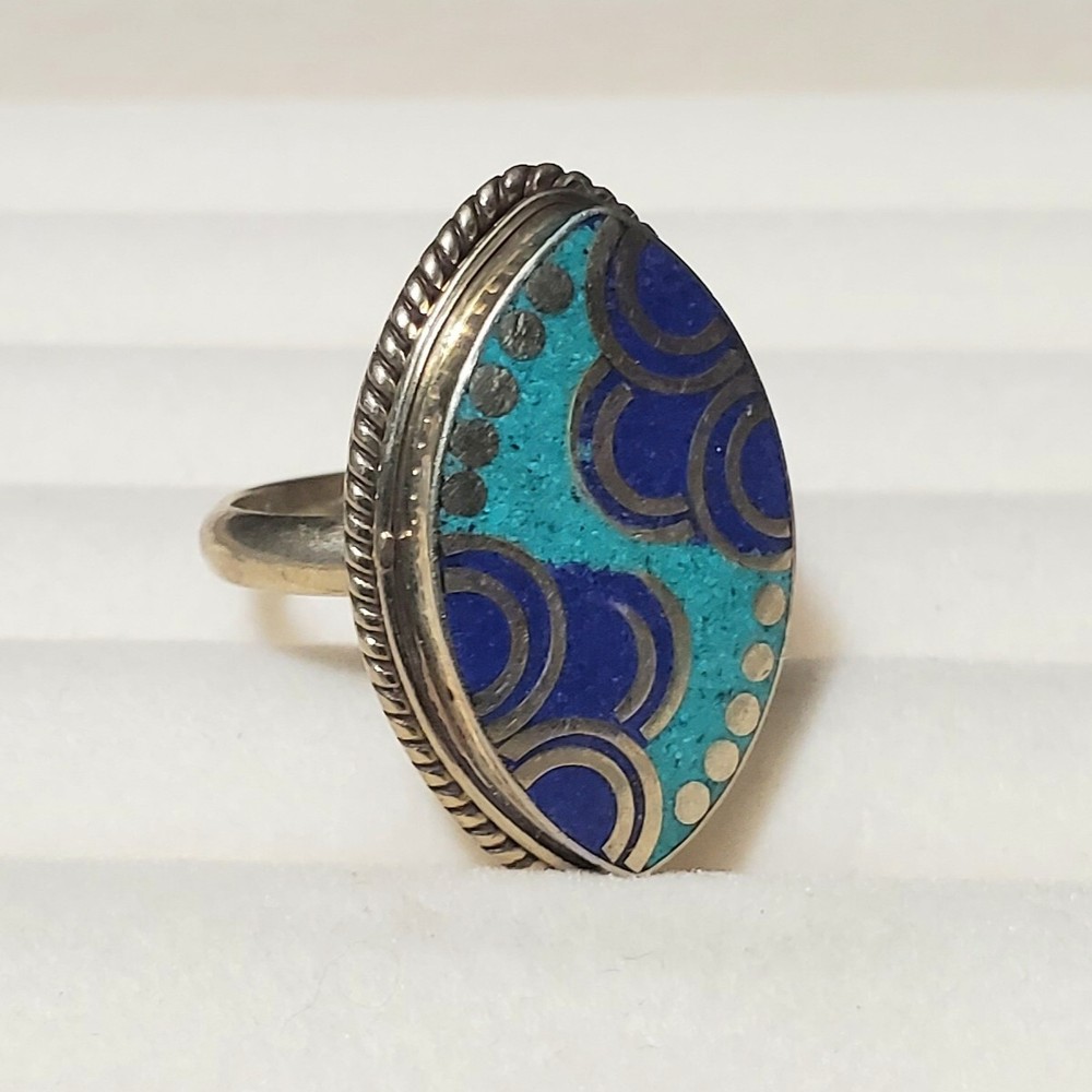 Lapis Turquoise Ring