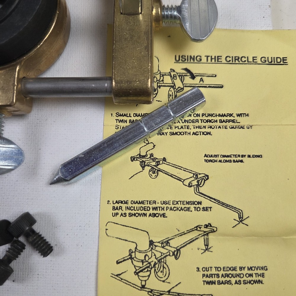 ESAB Plasma Cutting Torch Circle Guide Wheel and Instructions