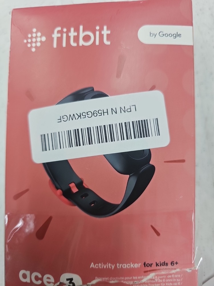 Fitbit Ace 3 Activity Tracker for Kids 6+ Black Racer Red
