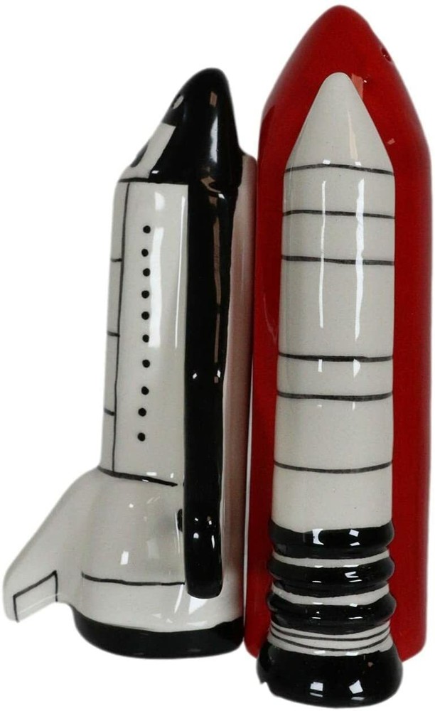 Space Shuttle Apollo Magnetic Salt Pepper Shakers Set