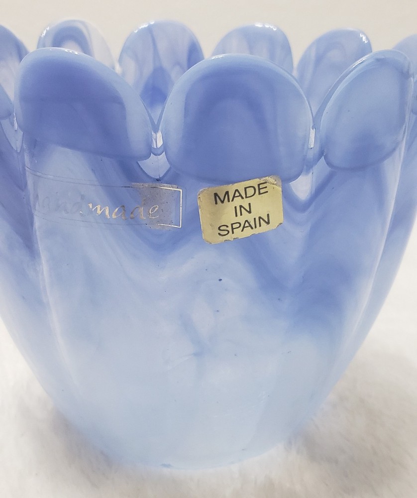Blue Swirl Handmade Vase Spain