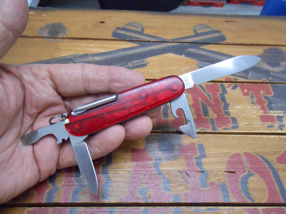 Victorinox Tinker Swiss Army Knife 91mm Ruby Translucent