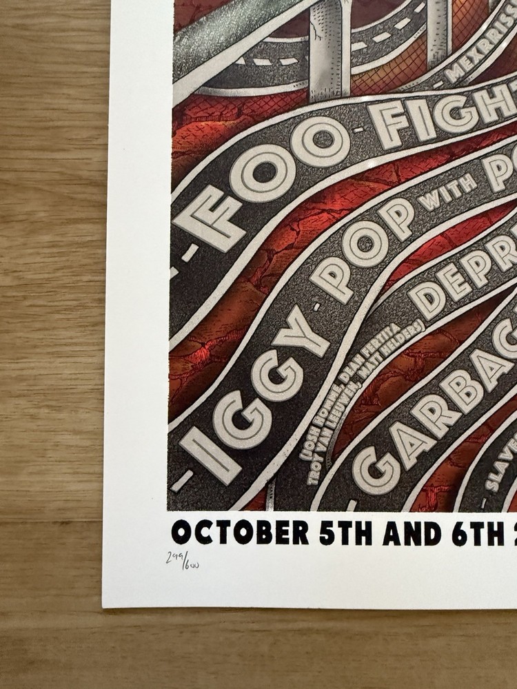 Foo Fighters CAL JAM 18 Poster EMEK