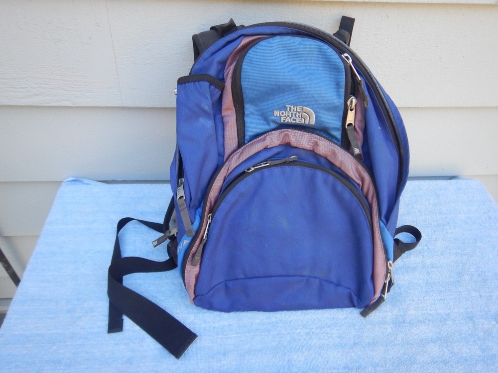 North Face Diva Small Backpack Day Pack Universal Fit Backpacking Climbing Blue
