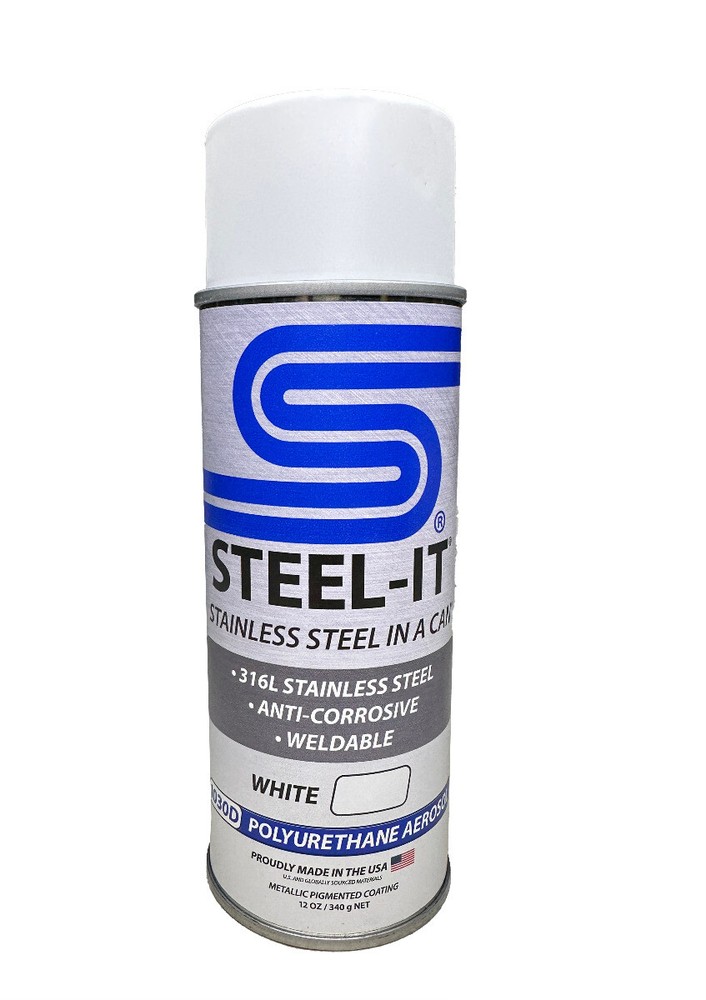 STEEL-IT 1030D White Polyurethane (12oz Spray Can)