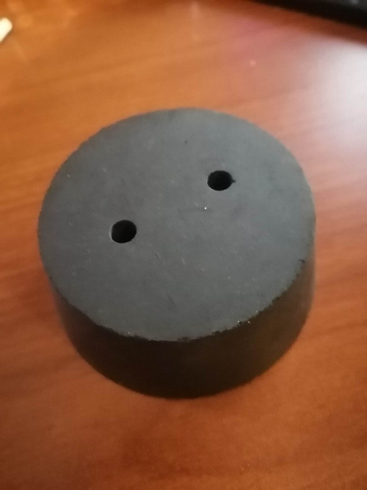2 hole #12 rubber stopper