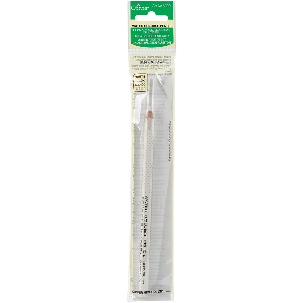 Clover 5000 Water-Soluble Pencil-White