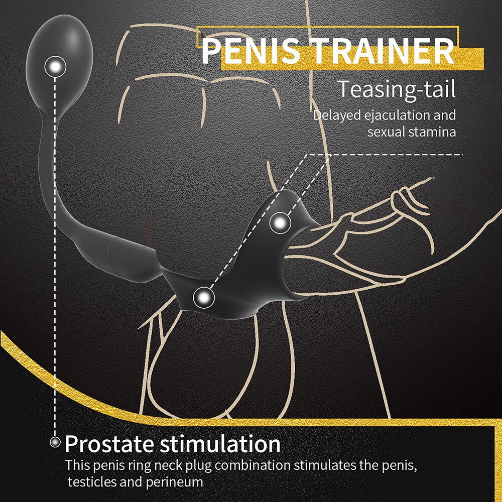 Remote Electric Penis-Stretcher-Sleeve Penis-Enhancer-Ring Men Delay Ejaculation