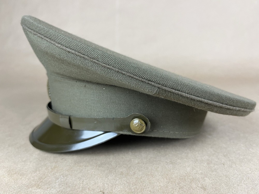 1987 Russian Visor Cap Hat Soviet Combat Field Badge Military Size 56 Green