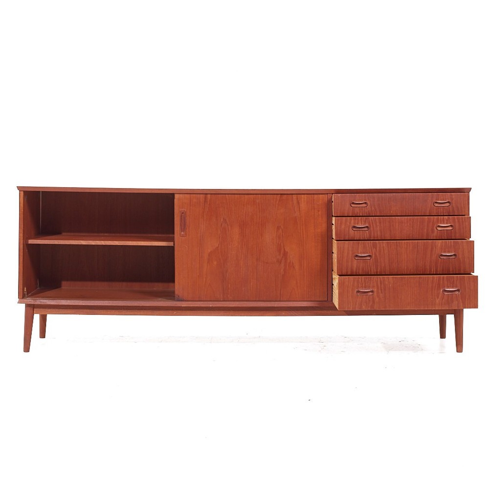 Arne Vodder Style Mid Century Teak Credenza