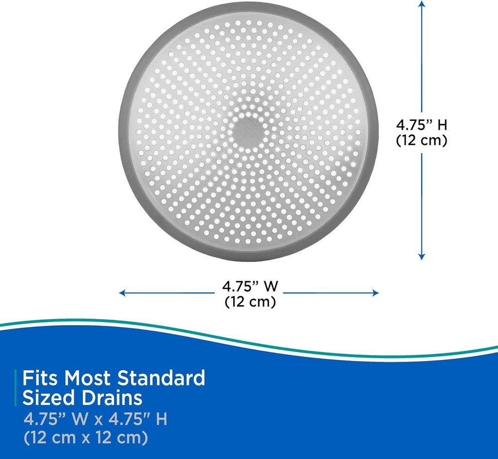 Kenney Bathtub Drain Cover, Silver