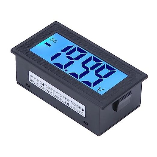 Dc Voltmeter Yb5135Db LCD, Blue Backlight Power Supply Digital Meter Display